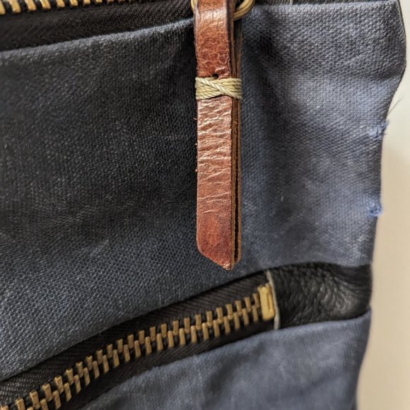 Eleven Thirty Melissa Convertible Backpack (navy/tan) - Picture 4 of 6